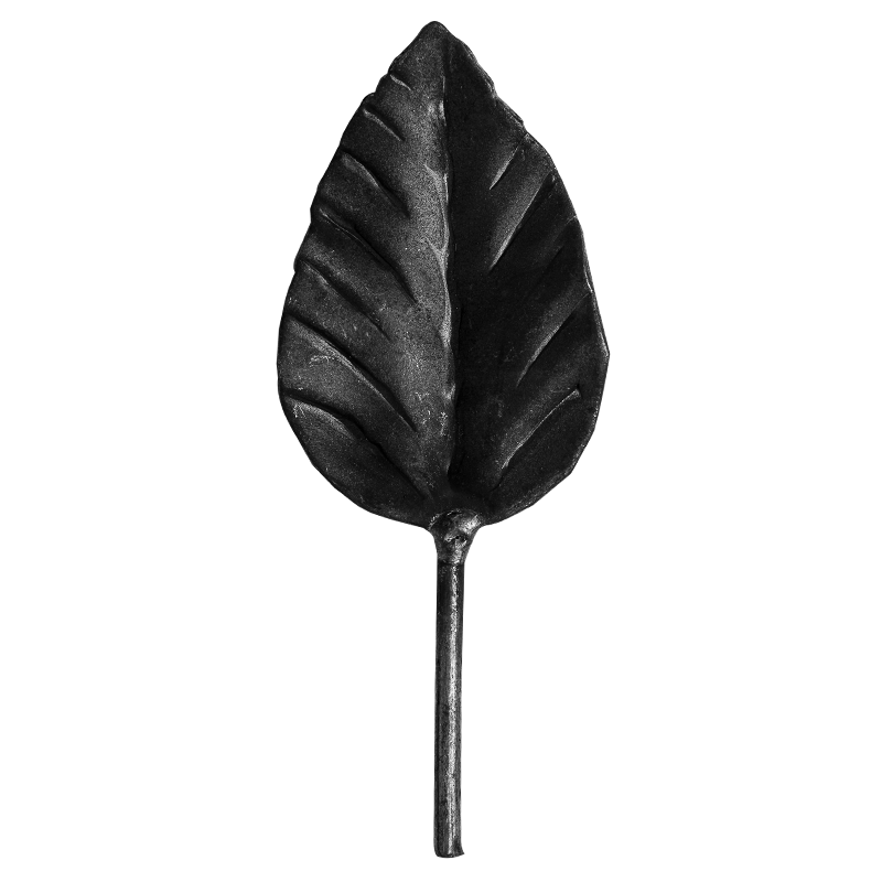 Decorative steel leaf 2 mm H115 x L50 mm