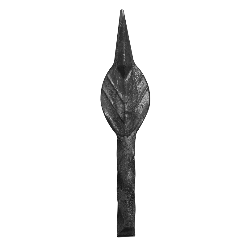 Forged steel arrowhead 12x12mm, H150 x L30 mm