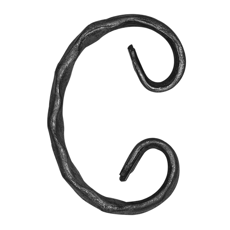 C formas Velmējums 12x6 mm H160 x L80 mm