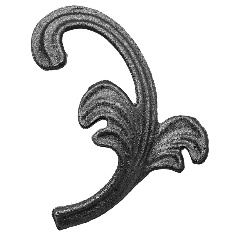 Decorative steel leaf 4 mm H280 x 155 mm ( left )