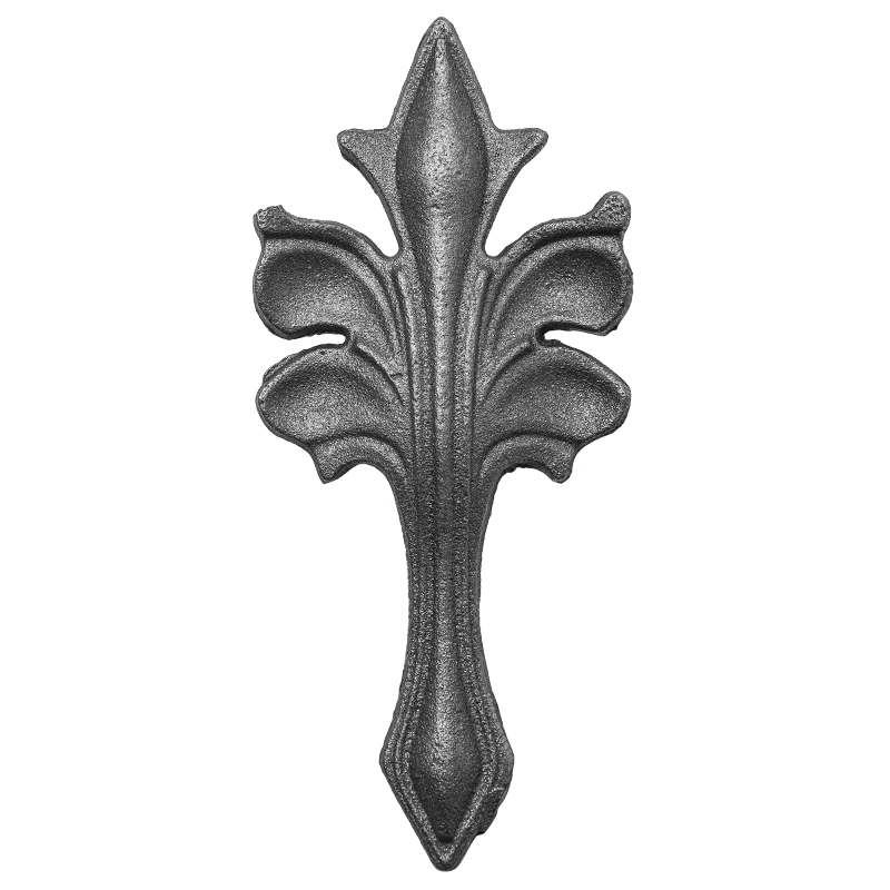 Decorative steel leaf 4 mm H170 x L75 mm