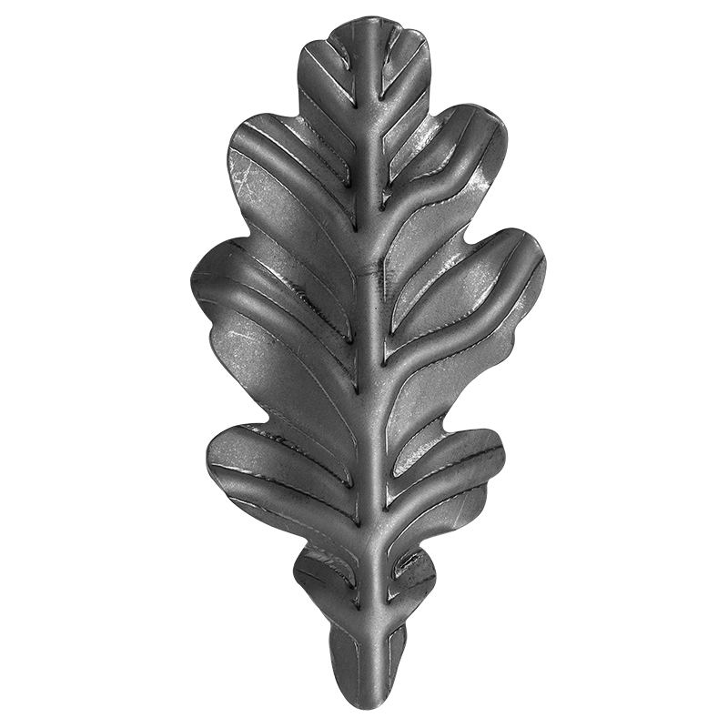 Decorative steel leaf 2 mm H170 x L90 mm