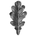 [K50.150] Dekoratīvā Lapiņa 2 mm H170 x L90 mm