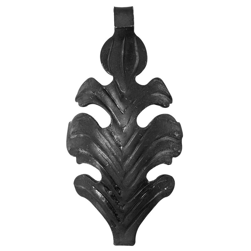 Decorative steel leaf 2,5 mm H150 x L75 mm