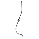 [K20.020] Izliekts Statnis 12x12 mm H950 x L200 mm
