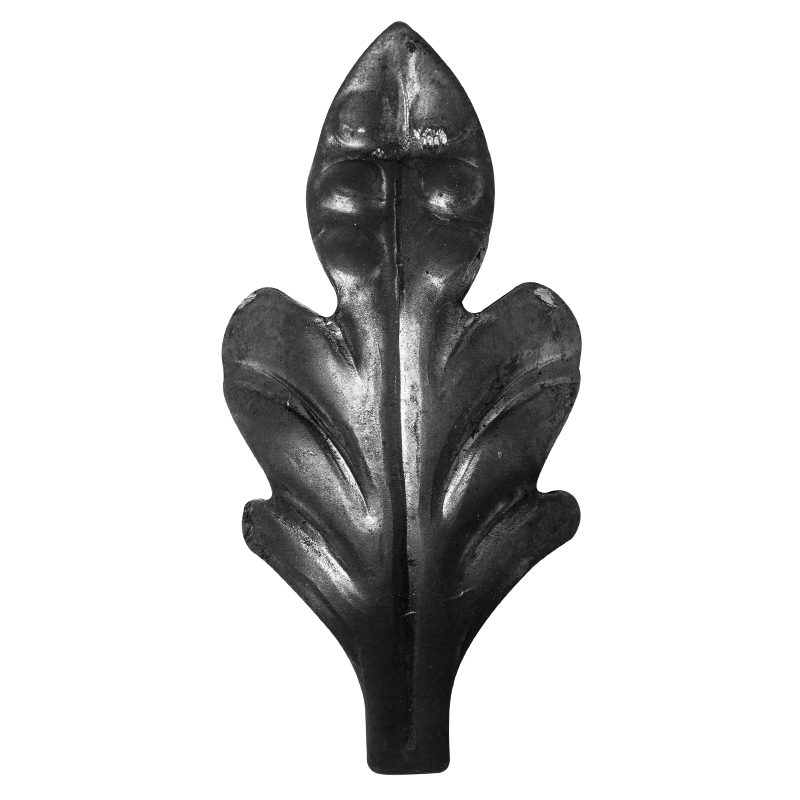 Decorative steel leaf 3 mm H105 x L50 mm
