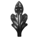 [K51.099] Dekoratīvā lapiņa 3 mm H105 x L50 mm
