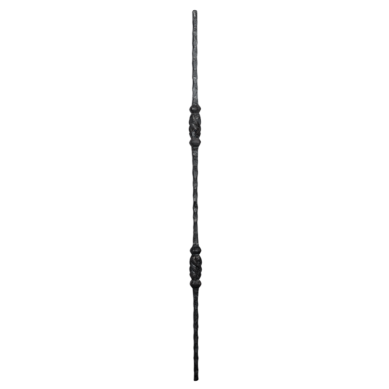 Forged steel baluster 14x14 mm H950 x L30 mm