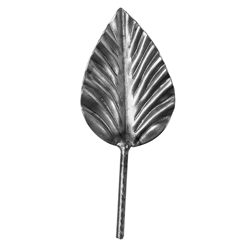 Decorative steel leaf 2 mm H125 x L50 mm