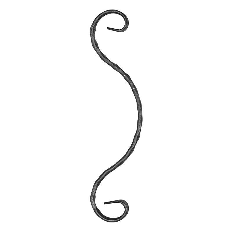 S formas Velmējums 12x6 mm H260 x L65 mm