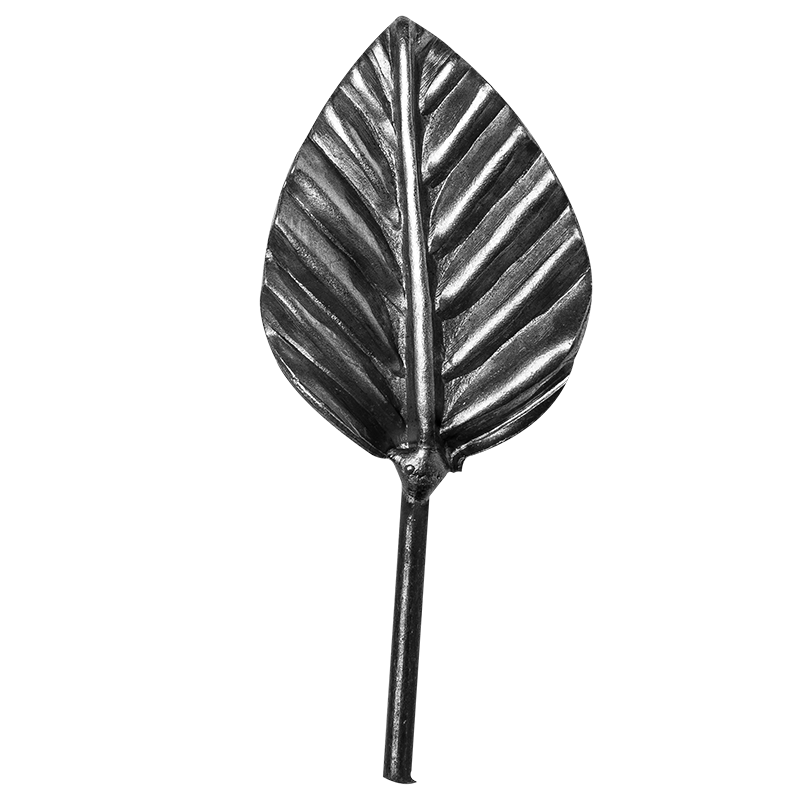 Decorative steel leaf 2 mm H80 x L4 mm