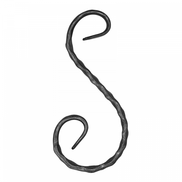 S formas Velmējums 12x6 mm H220 x L100 mm