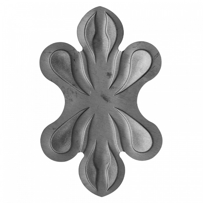 Dekoratīva pēda 3 mm H160 x L102 mm