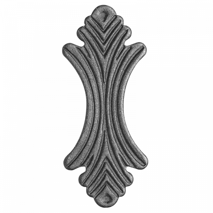 Dekoratīva pēda 4 mm H120 x L50 mm