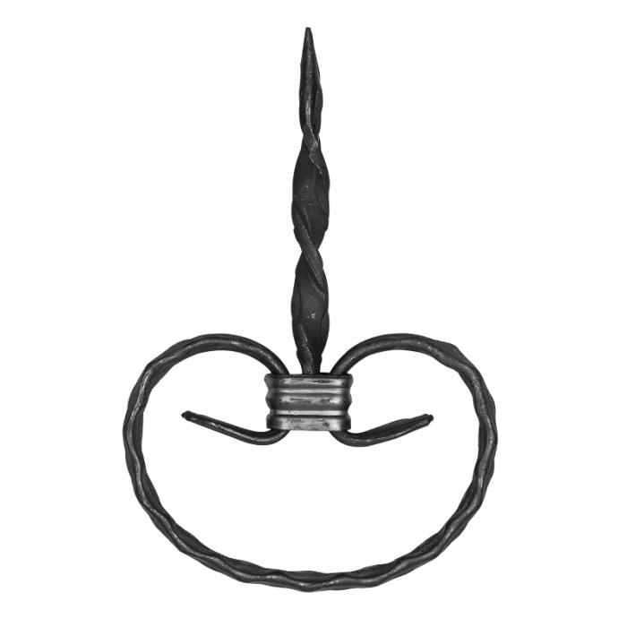 Forged steel element - type C 12x6 mm H180 x L120 mm