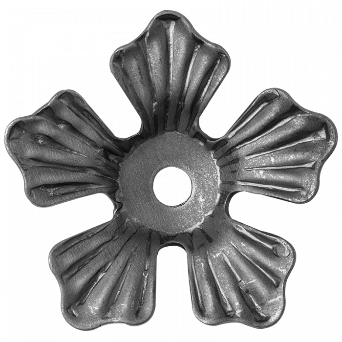 Decorative steel flower D10 mm 2 mm D85 mm