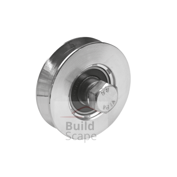 "V" grooved wheel single bearing