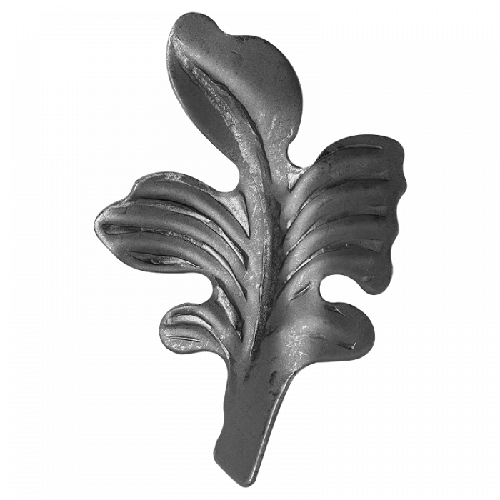 Decorative steel leaf 2 m H110 x L75 mm ( right )