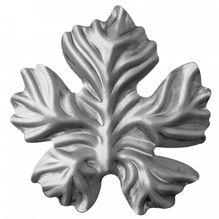 Decorative steel leaf 2 mm H150 x L150 mm