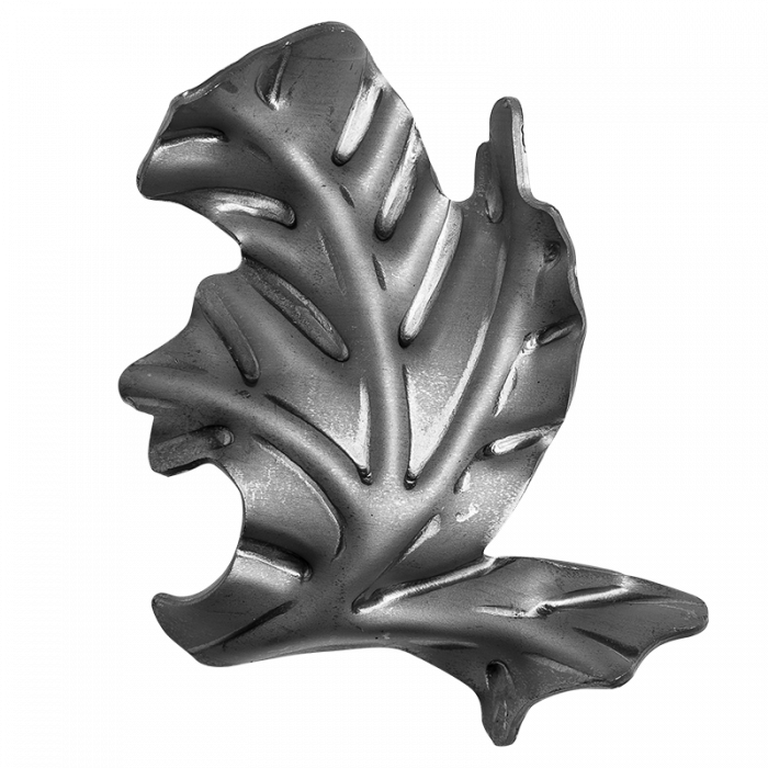 Decorative steel leaf 2 mm H112 x L92 mm ( left )