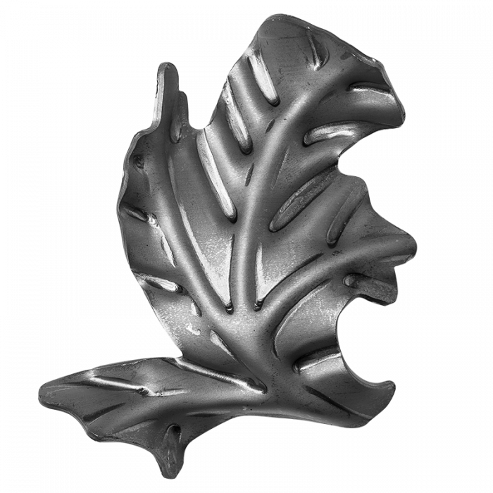 Decorative steel leaf 2 mm H112 x L92 mm ( right )