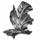 [K51.016] Dekoratīvā lapiņa ( labā ) 2 mm H112 x L92 mm 