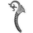 [K51.241] Dekoratīvā lapiņa ( labā ) 2 mm H340 x L210 mm