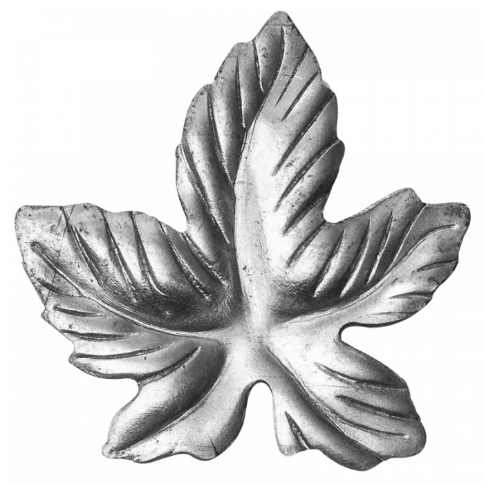 Decorative steel leaf 1,5 mm H50 x L50 mm