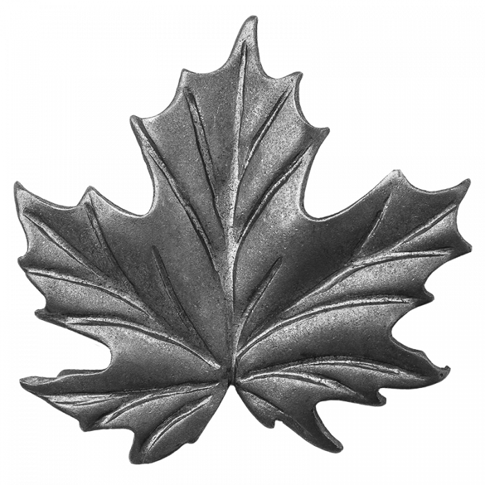 Decorative steel leaf 2 mm H100 x L95 mm
