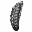 [K50.197] Dekoratīvā lapiņa H200 x L110 mm