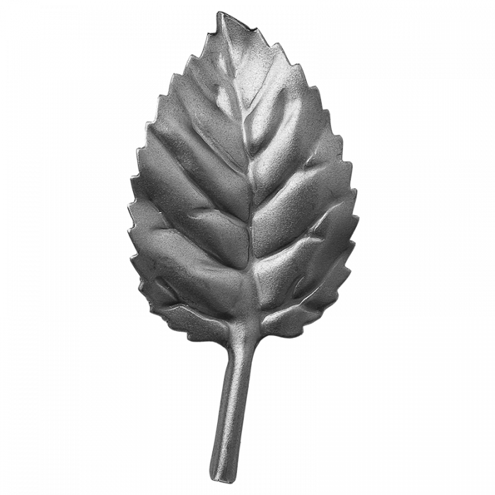 Decorative steel leaf 0,5 mm H70 x L35 mm