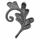 [K52.013] Dekoratīvā lapiņa ( kreisā ) 4 mm H140 x L110 mm 