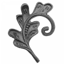 [K52.014] Dekoratīvā lapiņa ( labā ) 4 mm H140 x L110 mm 