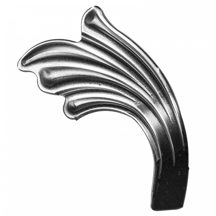 Dekoratīvā lapiņa ( kreisā ) 2,5 mm H50 x L90 mm 