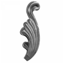 [K51.064] Dekoratīvā lapiņa ( labā ) 2 mm H90 x L30 mm 