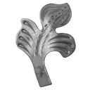 [K51.069] Dekoratīvā lapiņa ( kreisā ) 2 mm H80 x L60 mm 