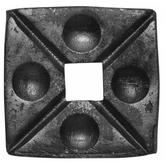 Dekoratīva pēda 12x12mm, 50x50x6mm