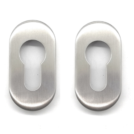 Door handle cover D63x32 mm, AISI 304