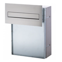 Mailbox with drawer PM PN 620, silver