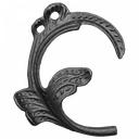 [K52.015] Dekoratīvā lapiņa ( kreisā ) 4 mm H190 x L160 mm