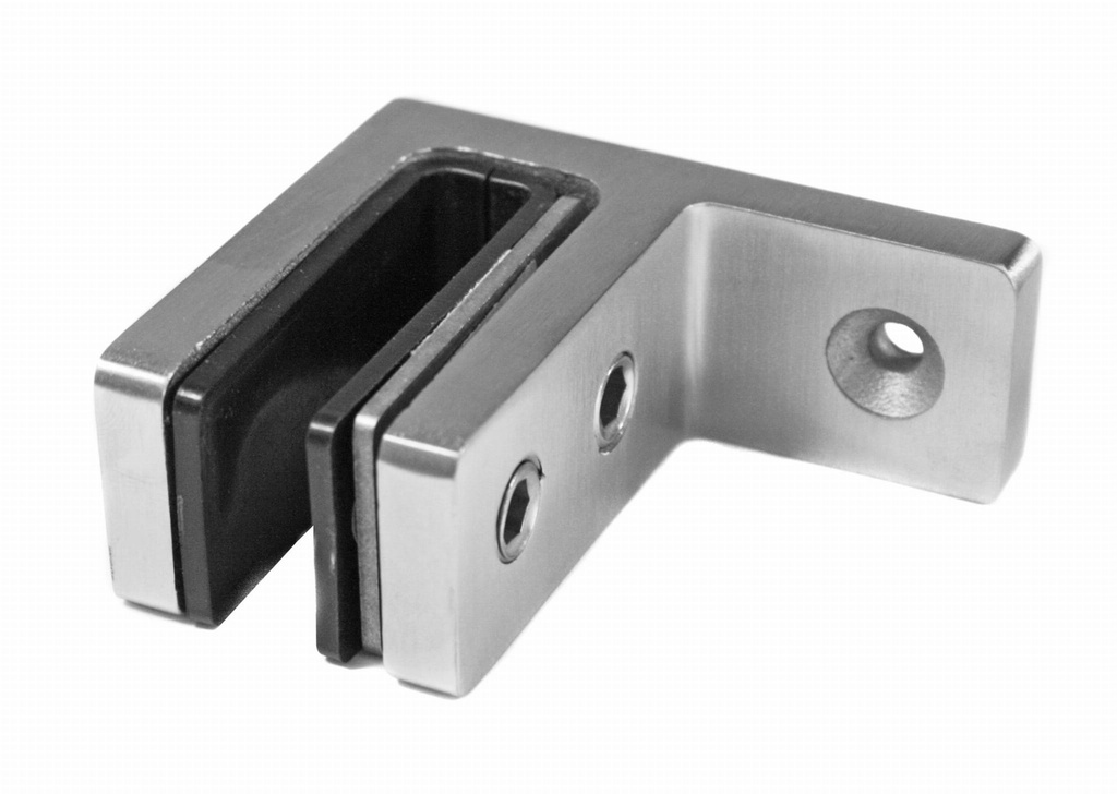 Stikla turētājs 48x65x34mm, AISI 316, SATIN (12-15mm)