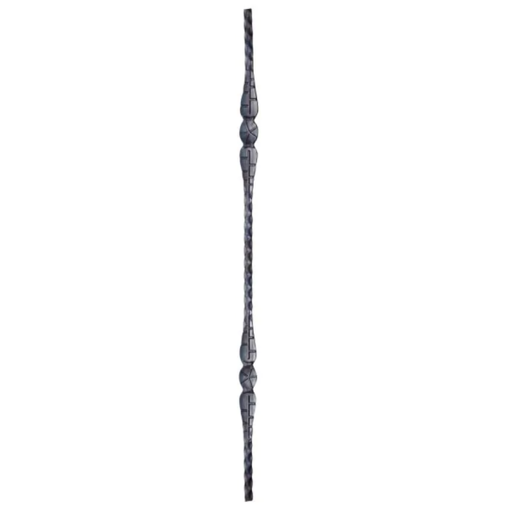 Forged steel baluster 12x12 mm H800 L200 mm