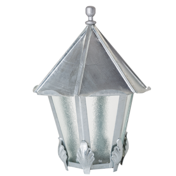 Lamp without hanger, galvanized H400XL300