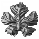 [K50.157] Dekoratīvā lapiņa 2 mm H125 x L115 mm