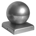 Steel canopy for post 80x80mm, ball D80 mm (galvanized)