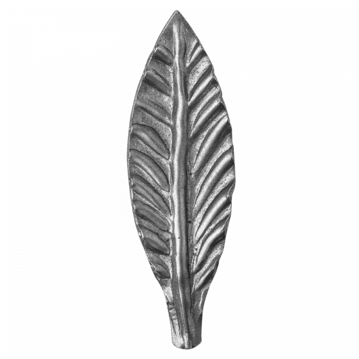 Decorative steel leaf 2,5 mm H114 x L40 mm