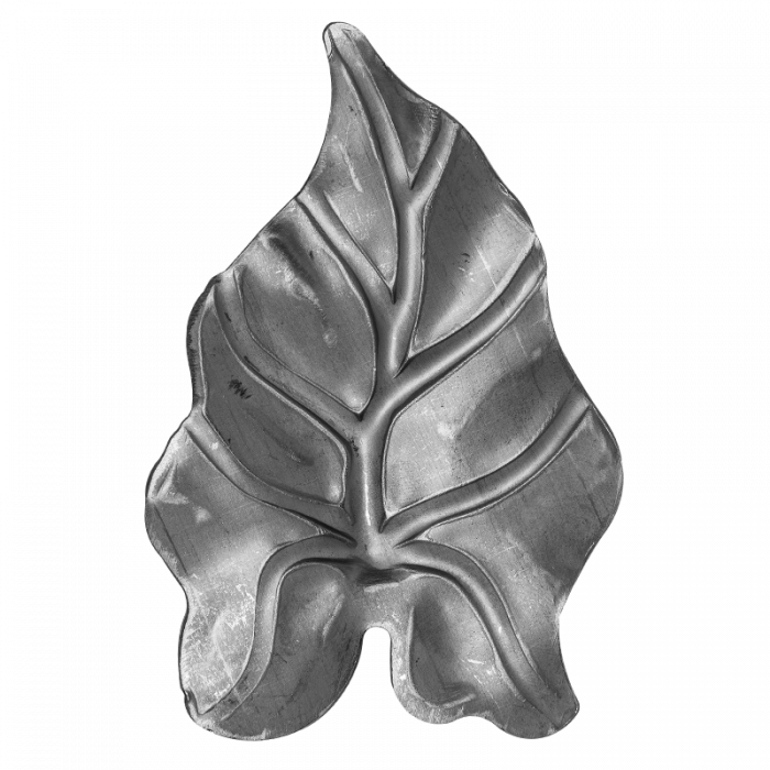Decorative steel leaf 2 mm H115 x L75 mm