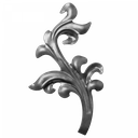 [K51.129] Dekoratīvā lapiņa ( kreisā ) 2 mm H240 x L140 mm 