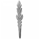 [K51.145] Dekoratīvā lapiņa 2 mm H285 x L56 mm