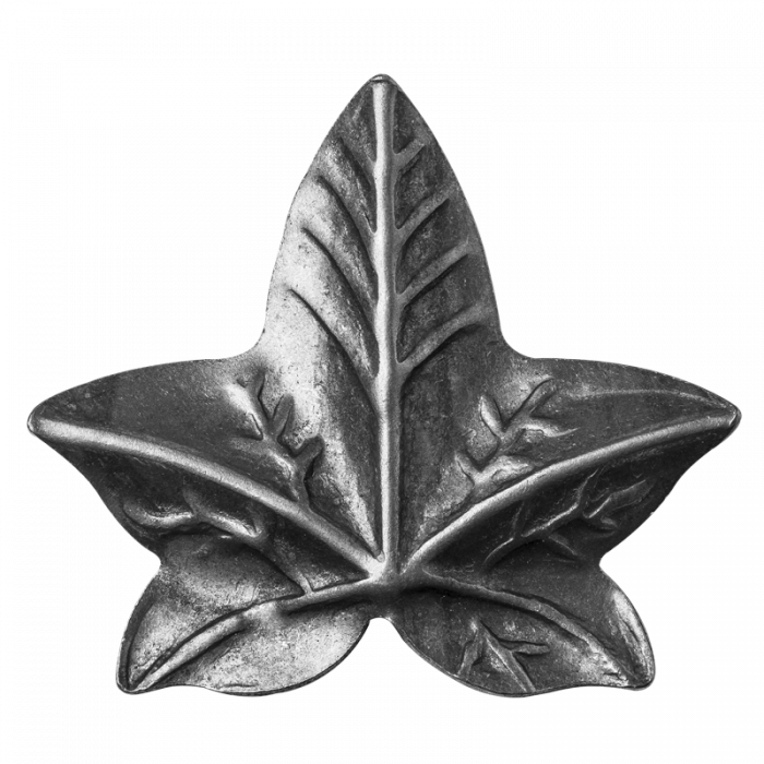 Decorative steel leaf 2 mm H90 x L105 mm